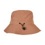 Elastic Adjuster Bucket Hat - Beige - One Size