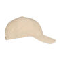 5-Panel Premium Curved Visor Snapback Cap - White - One Size
