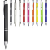 Moneta balpen van gerecycled aluminium (zwarte inkt)
