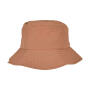 Elastic Adjuster Bucket Hat - Beige - One Size