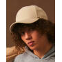 5-Panel Premium Curved Visor Snapback Cap - White - One Size